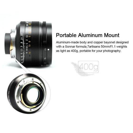 7Artisans50mmf11lensforLeicaMmount2560x5 1 - Nuevo Objetivo M :7Artisans 50mm f/1.1