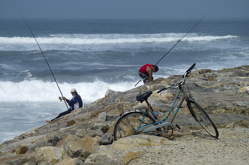 Pescadores en Vagueira